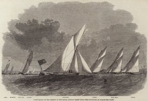 Premier match de la saison du Royal London Yacht Club, le virage à Coalhouse Point